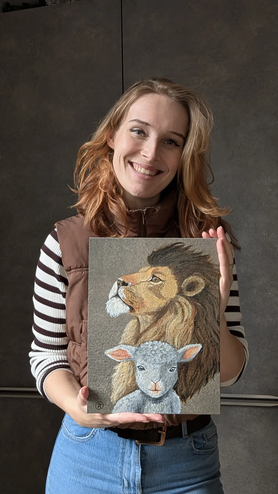 Izet Oosting - Hummel in haar studio